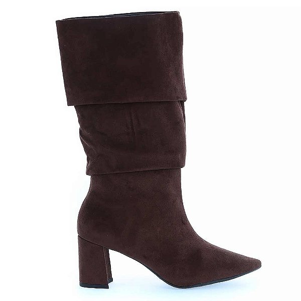 PRÉ-VENDA- Calie - Bota Salto Bloco Marrom