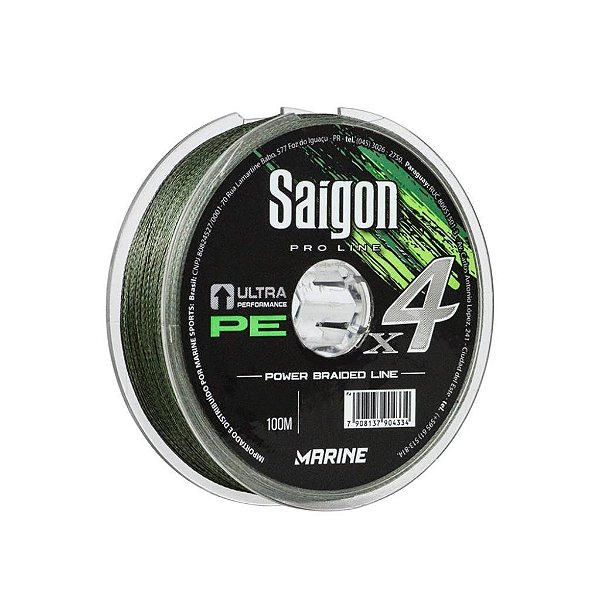 Linha Saigon Multifilamento 0.37mm 55lb 100m