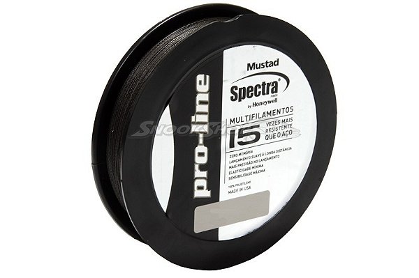 Linha Mustad Pro Line Spectra 0,25mm 30Lb - Cinza