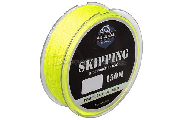 Linha Arsenal da Pesca Skipping - Amarela 150m