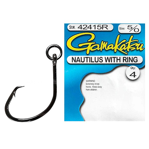 Anzol Gamakatsu Nautilus com Argola Nº 5/0