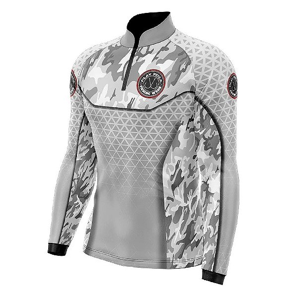 Camiseta Play Pesca Cammo White M