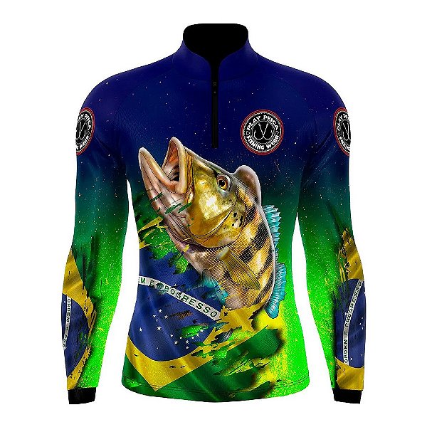 Camiseta Play Pesca Tucunaré Brasil M