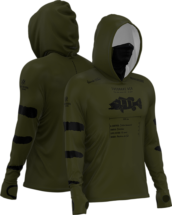 Camiseta Mar Negro X Protection 360 Sublimada Cichla Temensis