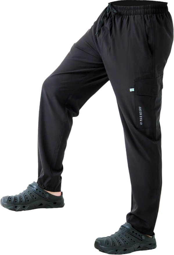 Calça Masculina De Pesca Mar Negro Flex Preta