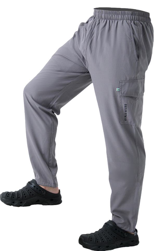 Calça Masculina De Pesca Mar Negro Flex Chumbo