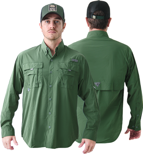 Camisa Mar Negro Classic Plus Musgo