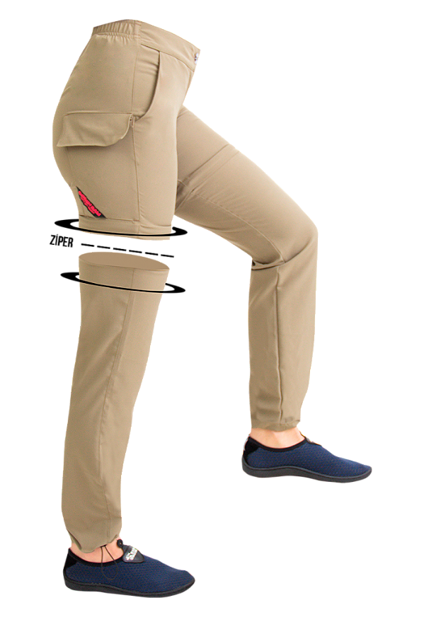 Calça Shorts Feminina Mar Negro - Caqui