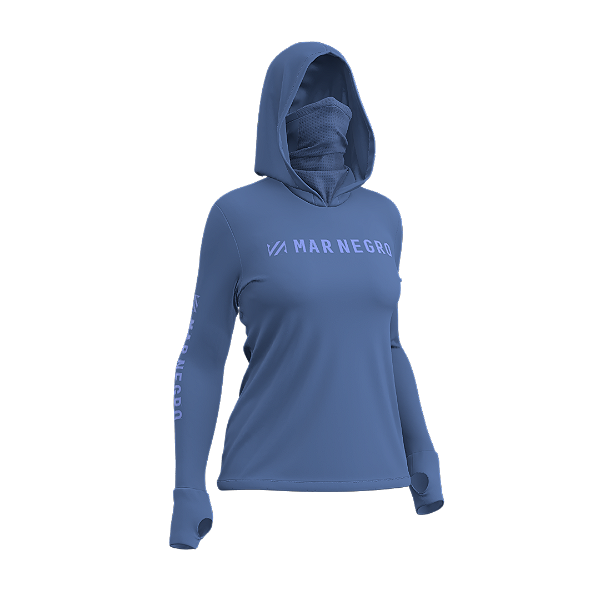 Camiseta Feminina Mar Negro X Protection 360 Poliamida Celeste