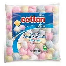 ALGODÃO BOLA COTTON EMBALAGEM DE 30G 4 UNIDADES
