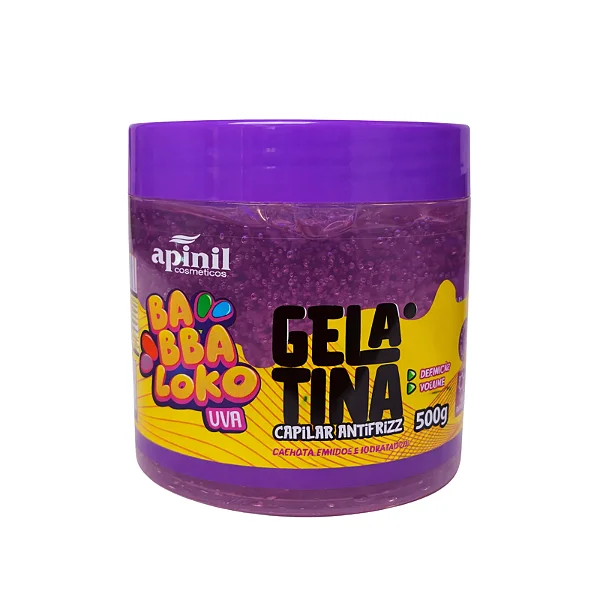 Gelatina Capilar Babbaloko Uva 500g - Apinil Cosméticos