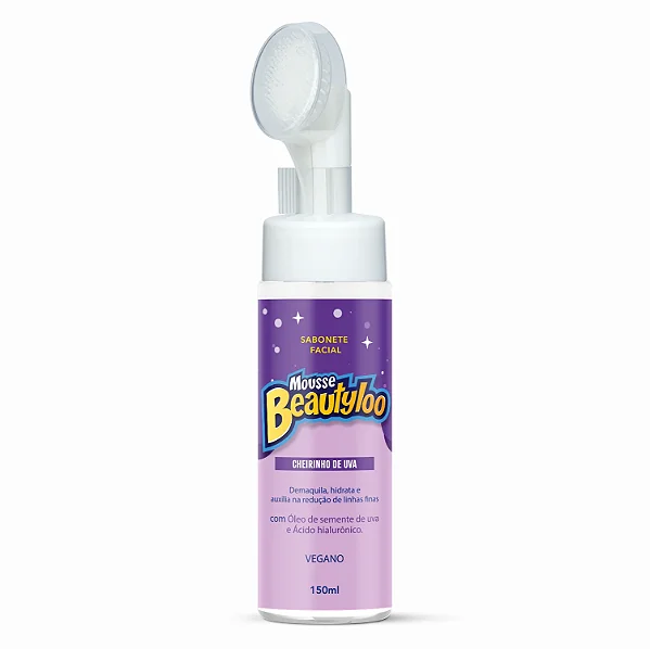 Mousse de Limpeza Facial Beautyloo Uva 150ml - Face Beautiful Profissional