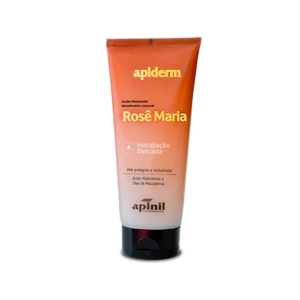 Loção Hidratante Corporal Apiderm Rosê Maria 190g - Apinil Cosméticos