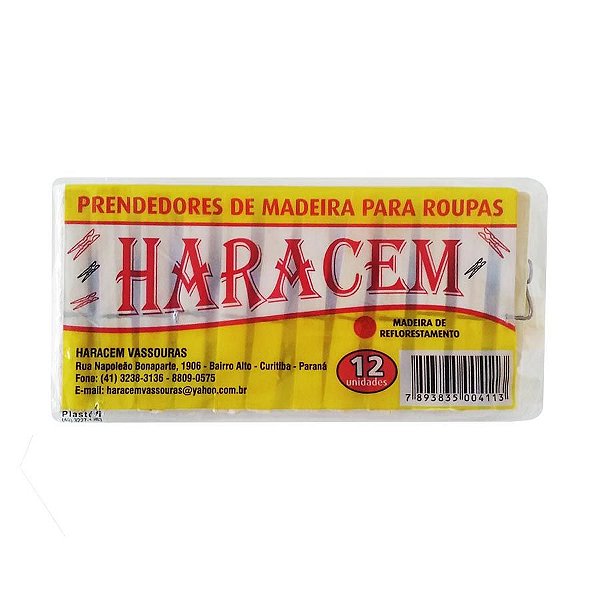5 PRENDEDOR DE MADEIRA PACOTE COM 12 UNIDADES