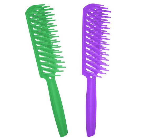 KIT COM PENTE ESCOVAS DE BOLSO E ESCOVA PARA CABELO 6 UNIDADES