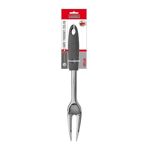 Garfo Trinchante Inox com Cabo Cinza 29,5Cm Elegância e Durabilidade na Sua Cozinha