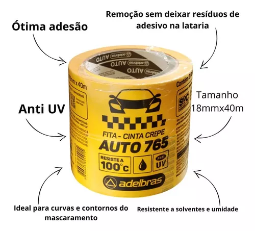 FITA CREPE 18MMX40M AUTOM.ADELB