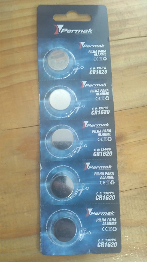 BATERIA para controle Automotivo CR1620 - Unitario