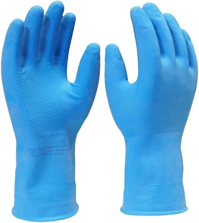LUVA LATEX AZ.ANT.DER 10XG IMBAT