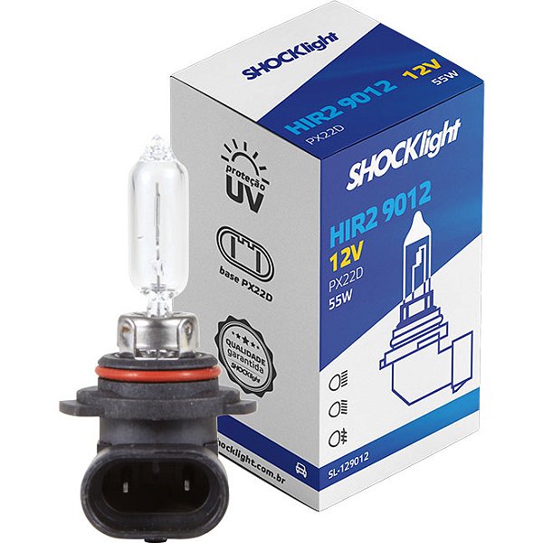 HIR2 - 12V - LÂMPADA HALÓGENA STANDART HIR2 9012 12V 55W PX22D - Lampada HIR2 12V - PONTO M PECAS AUTOMOTIVAS