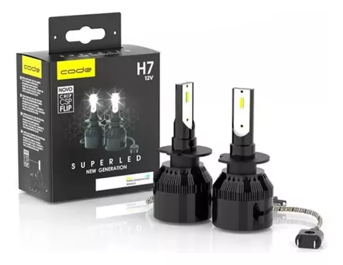 H7 - 12V - Kit Super Led Techone 8000k 12v H7 - PONTO M PECAS AUTOMOTIVAS