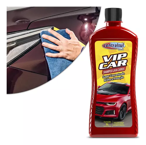 Shampoo pra carro VIP CAR Super Concentrado 1 Litro - Lava autos - Limpeza Automotiva - CENTRALSUL