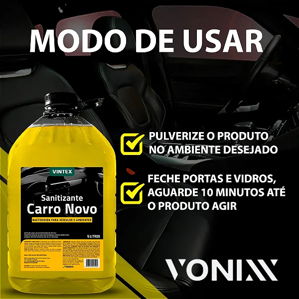 Sanitizante Carro Novo 5 litros Vonixx