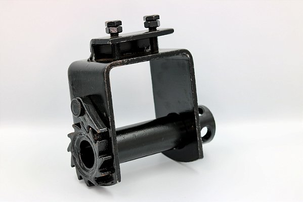 Catraca fixa 100mm com cantoneira preta