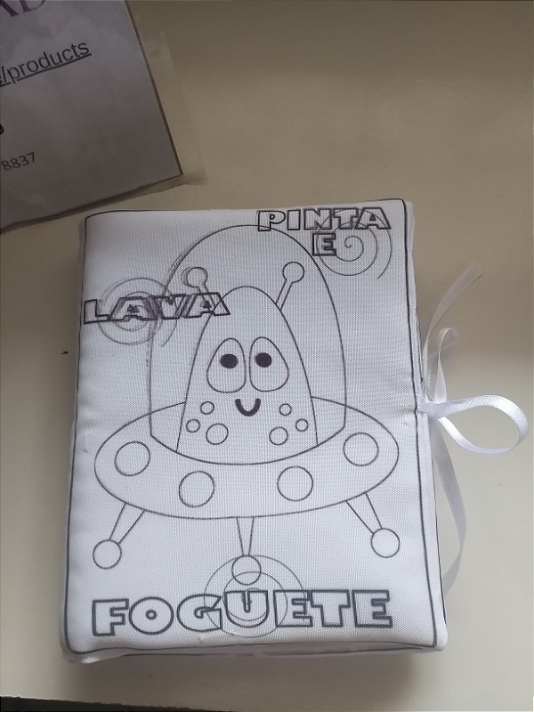 Livro Pintar e Lava Foguete