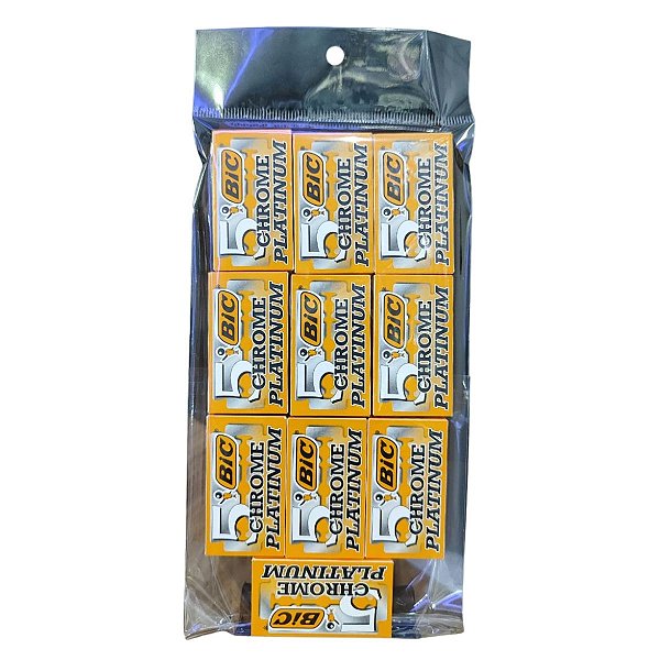 Lâmina para Navalhete Bic Chrome Platinum Lâminas Inteiras