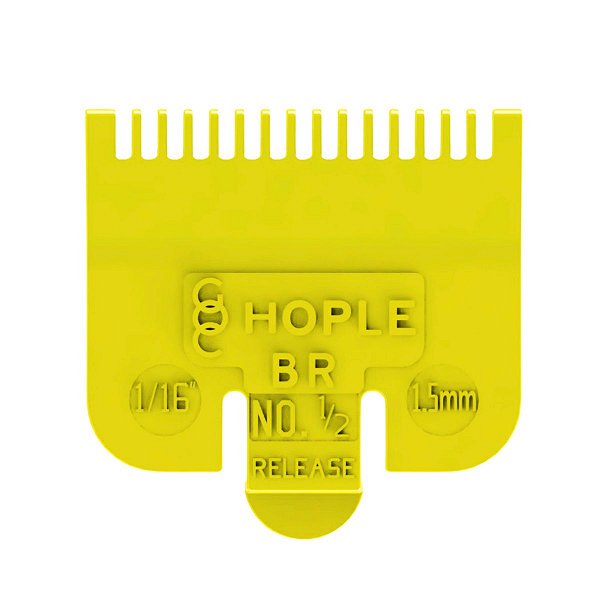 Pente de Disfarce Para Máquina De Cortar Cabelo Profissional 0.5 - 1.5mm Amarelo