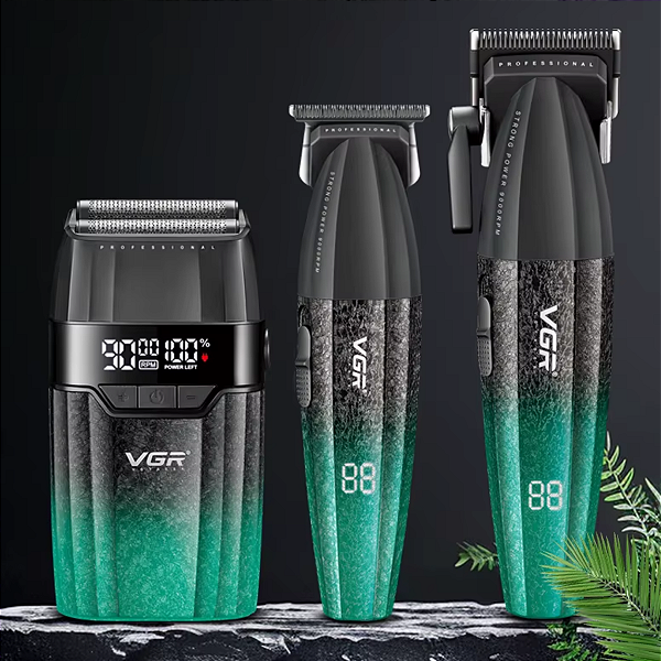 Combo Vgr Profissional Vgr V640 S3 Corte + Acabamento + Shaver