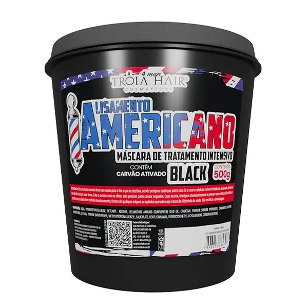 Alisamento Americano Black Para Cabelo 500g Tróia Hair