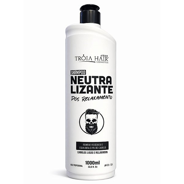 Shampoo Neutralizante Tróia Hair 4 Men Pós Relaxamento 1 L