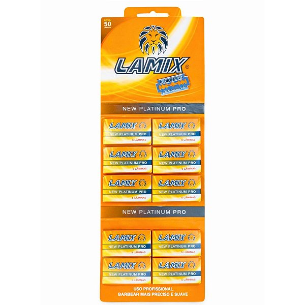 Lamina Lamix New Platinum Pro Com 50 Lâminas Inteiras