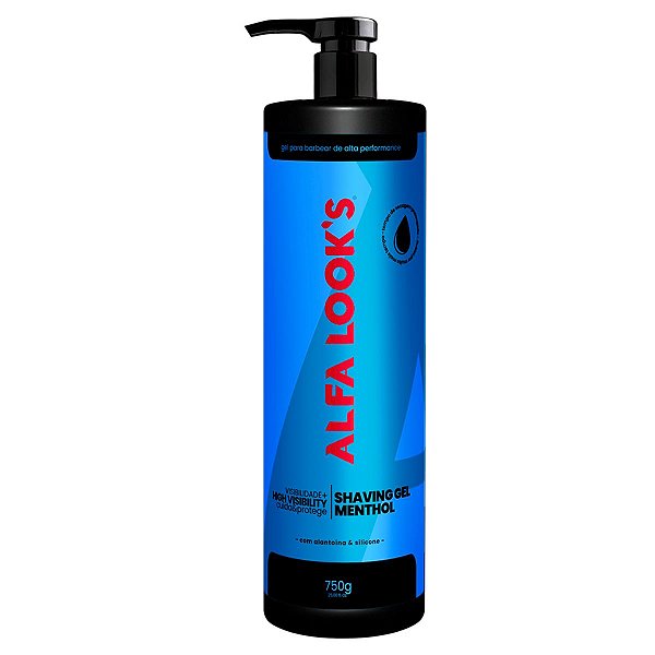 Shaving Gel Menthol Para Barbear 750g Alfa Looks