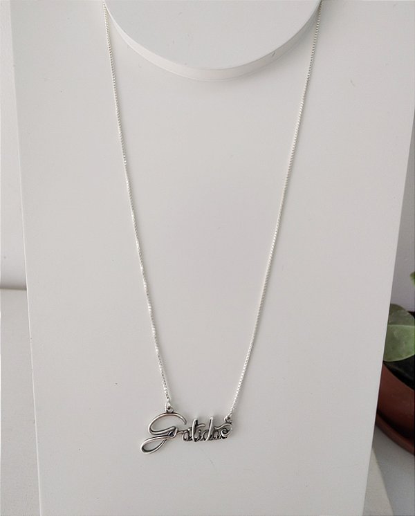 COLAR GRATIDÃO PRATA 925