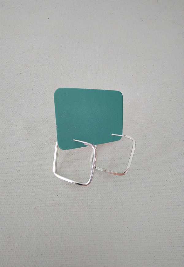 ARGOLA FIO QUADRADO PRATA 925
