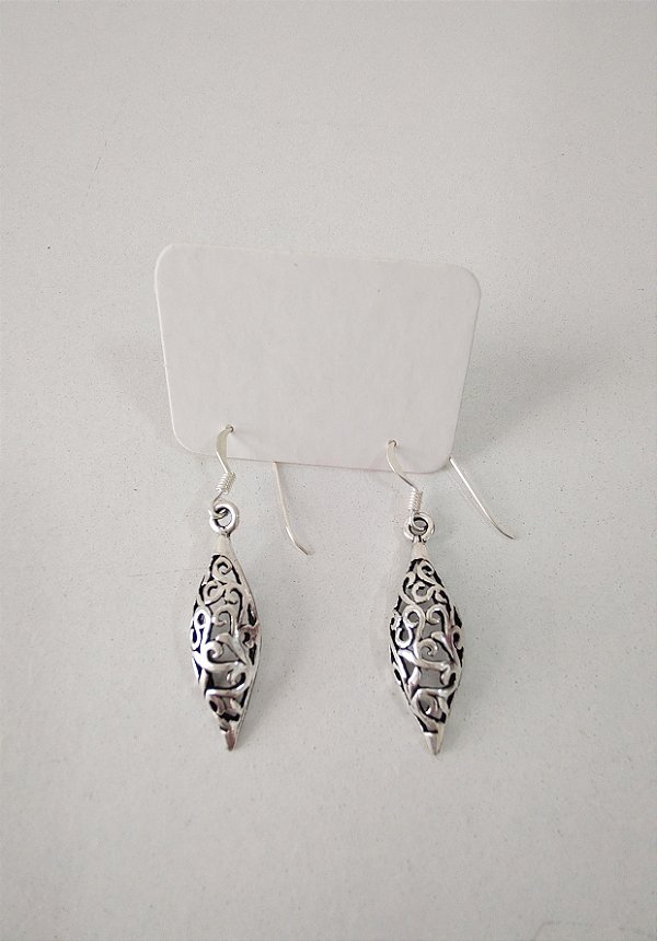 BRINCO ANZOL PENDURADO BALI PRATA 925
