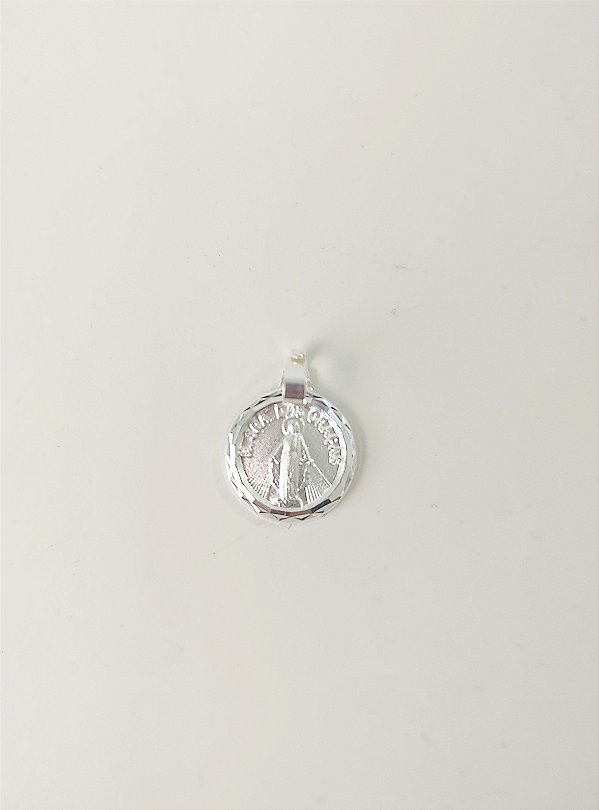 PINGENTE MEDALHA NOSSA SENHORA DAS GRAÇAS PRATA 925