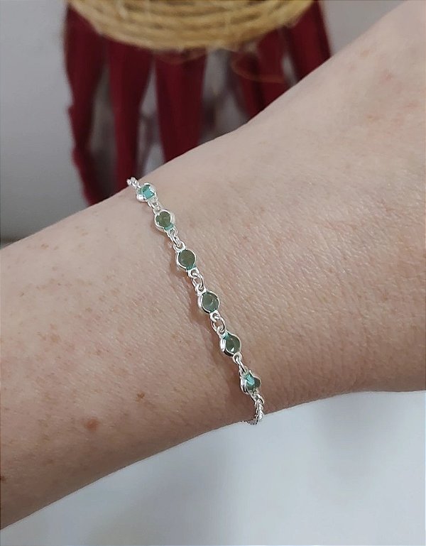 PULSEIRA DE PRATA 925 ZIRCÔNIAS CORES