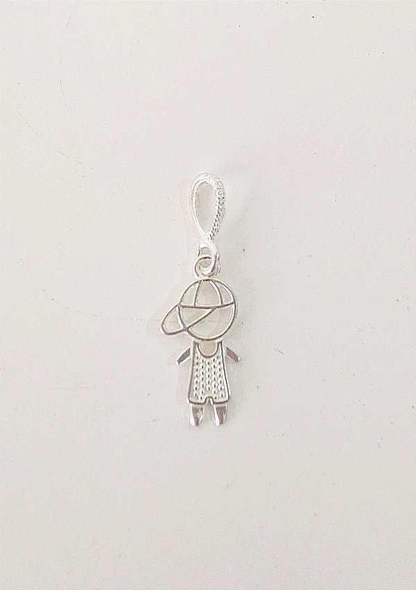 PINGENTE MENINO PEQUENO PRATA 925