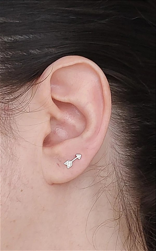 PIERCING FLECHA PRATA 925