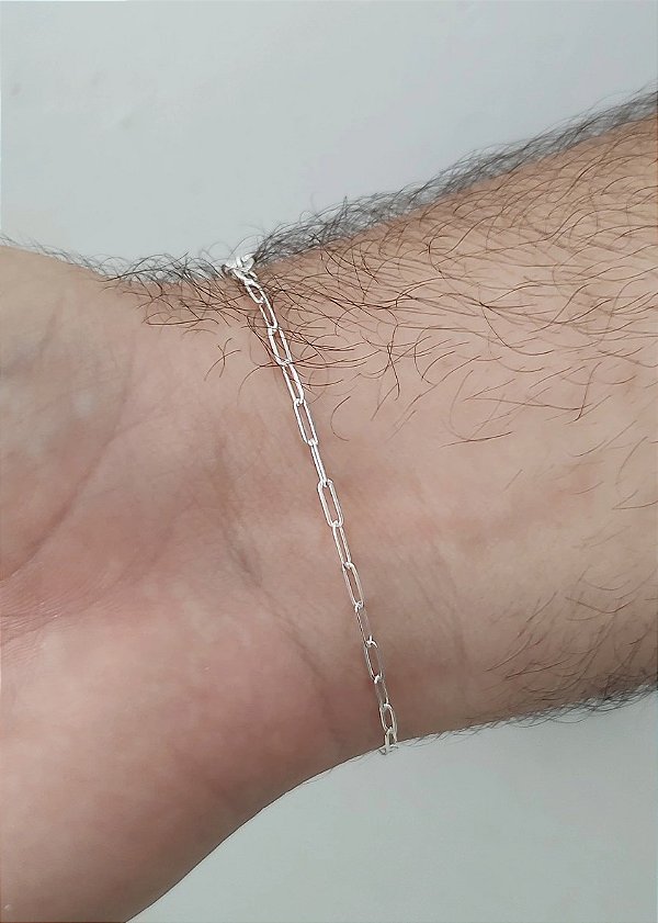 PULSEIRA DE PRATA 925 CARTIER ALONGADA