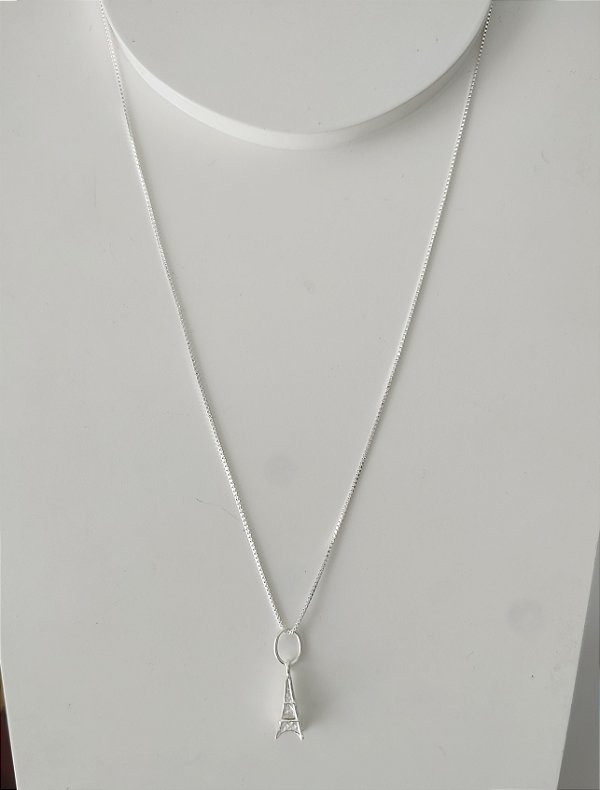 COLAR PRATA 925 TORRE EIFFEL