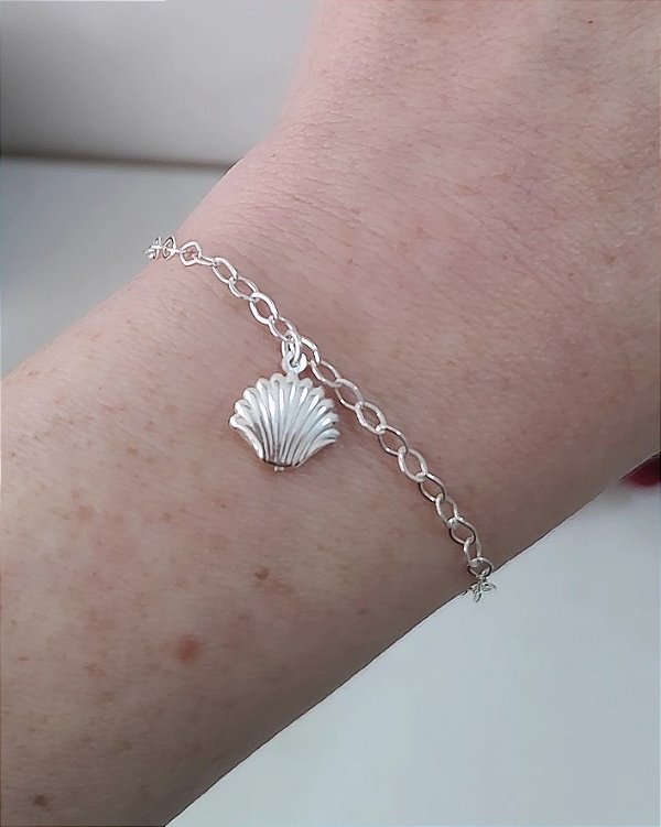 PULSEIRA CONCHA PRATA 925