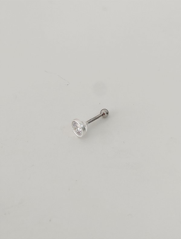 PIERCING DE PRATA 925 PONTO DE LUZ 6 MM
