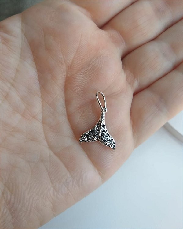 PINGENTE CALDA DE SEREIA EM PRATA 925