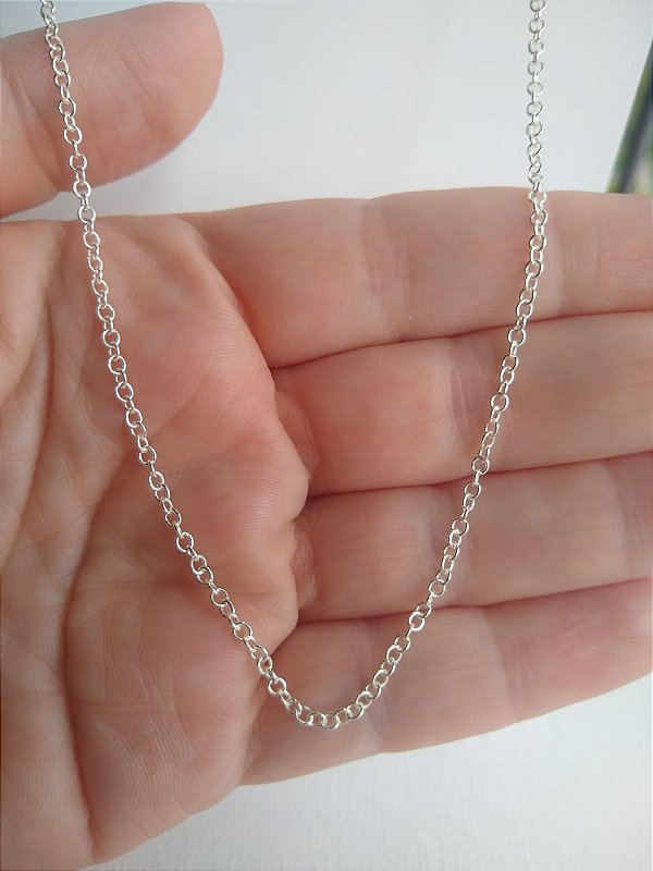 CORRENTE DE PRATA 925 ELO PORTUGUÊS 50 CM
