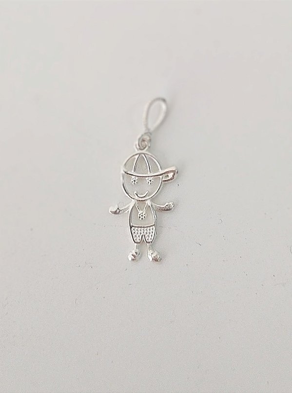 PINGENTE MENINO PRATA 925